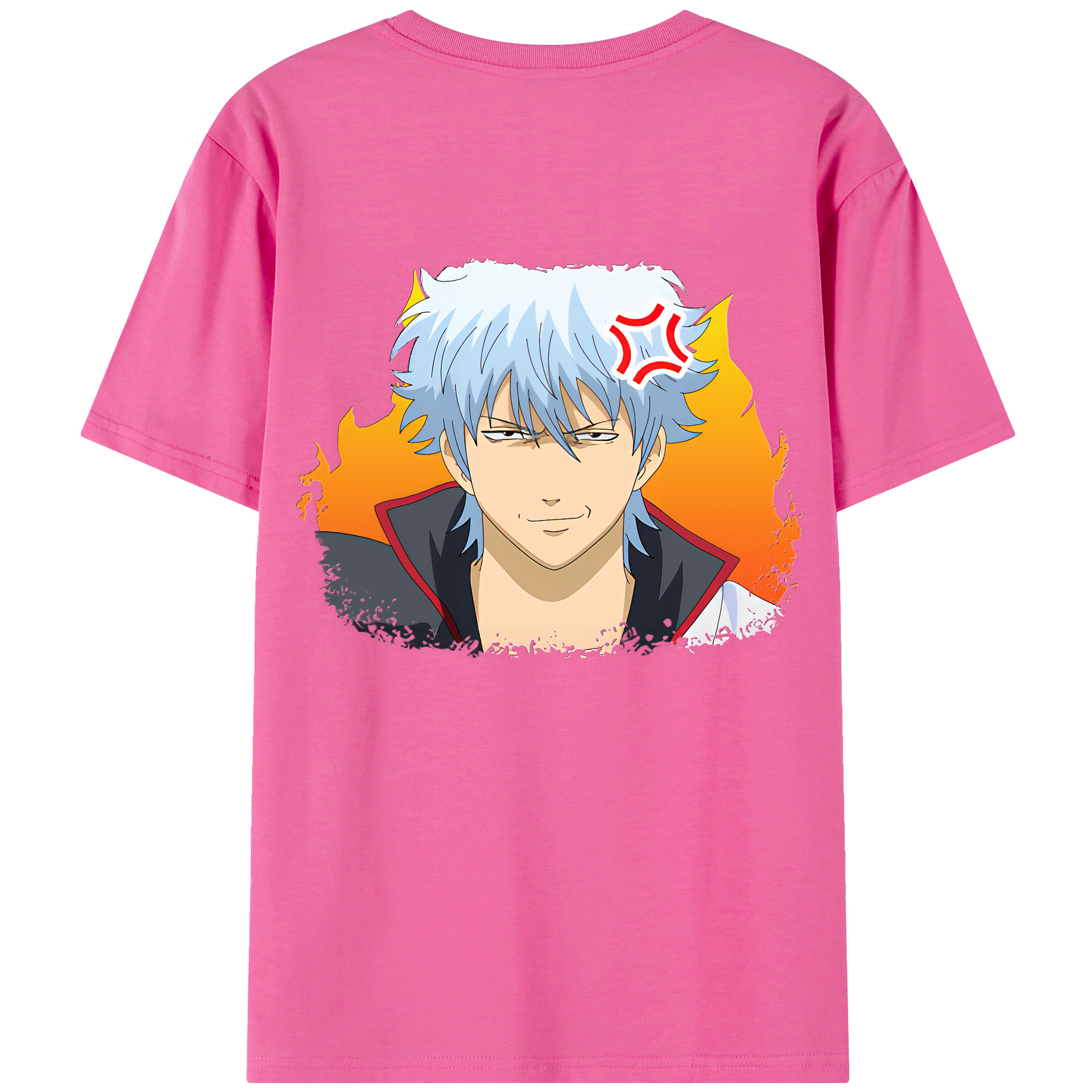 （画像用） ぎんたま 坂田銀時（さかたぎんとき） 神楽 志村新八（しむら しんぱち） GINTAMA Sakata Gintoki Kagura Shimura Shinpachi レディース半袖Tシャツ(バックプリント)